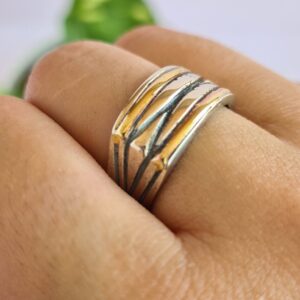 Anillo Clásico Líneas