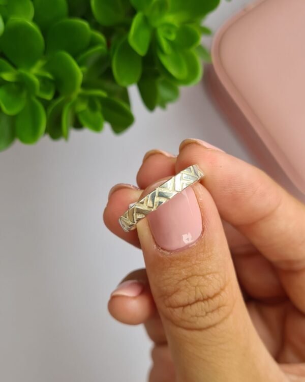 Anillo Zig Zag de Plata 925