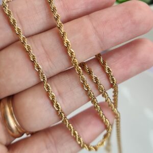 Cadena Tourbillón de Acero Dorado