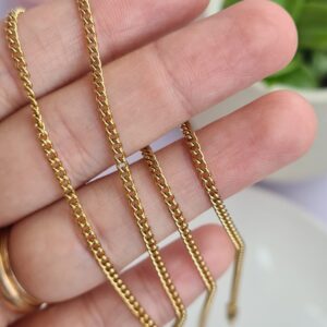 Cadena Grumet de Acero Dorado